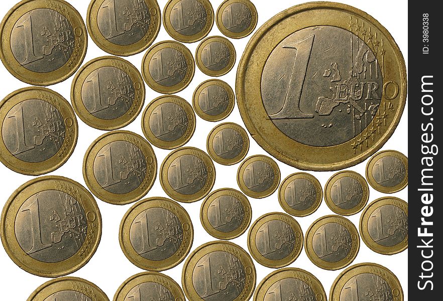 Money - euro on a background