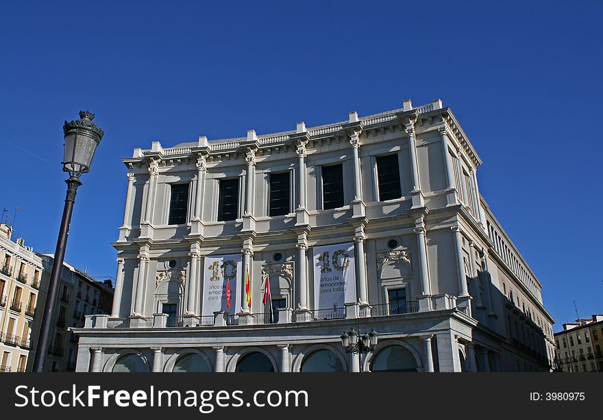 The Opera house in the center of Madrid (Spain). The Opera house in the center of Madrid (Spain)