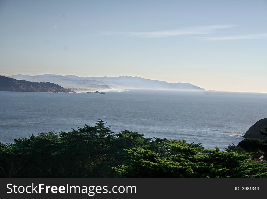 California Coastline, San Francisco, Marin Headlands. California Coastline, San Francisco, Marin Headlands