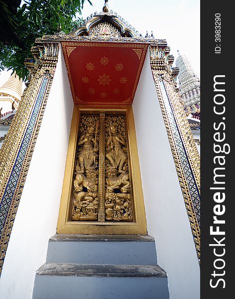 The Thai Temple Door