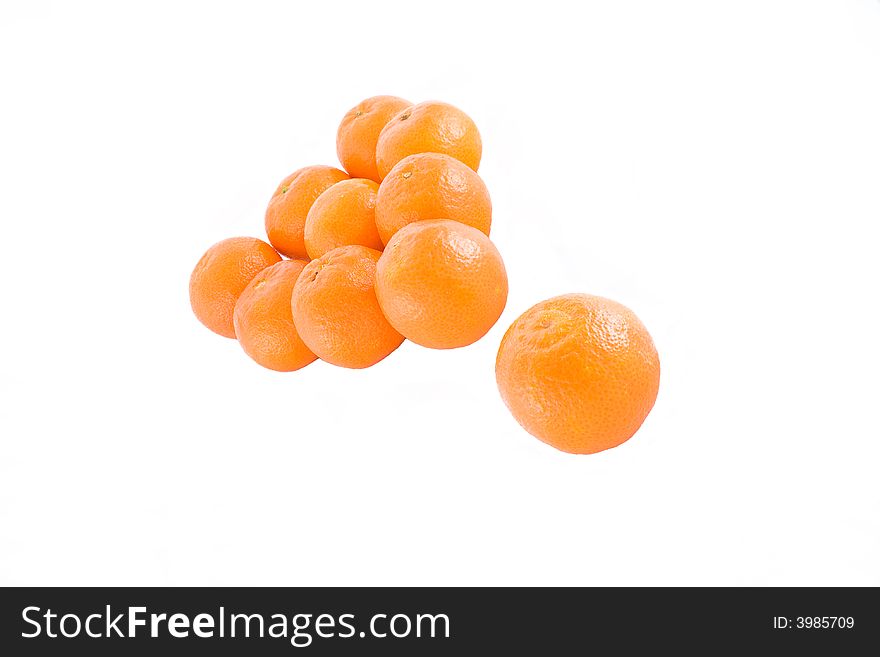 Mandarine Isolated On A White Background