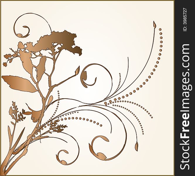 Floral ornament background-  design