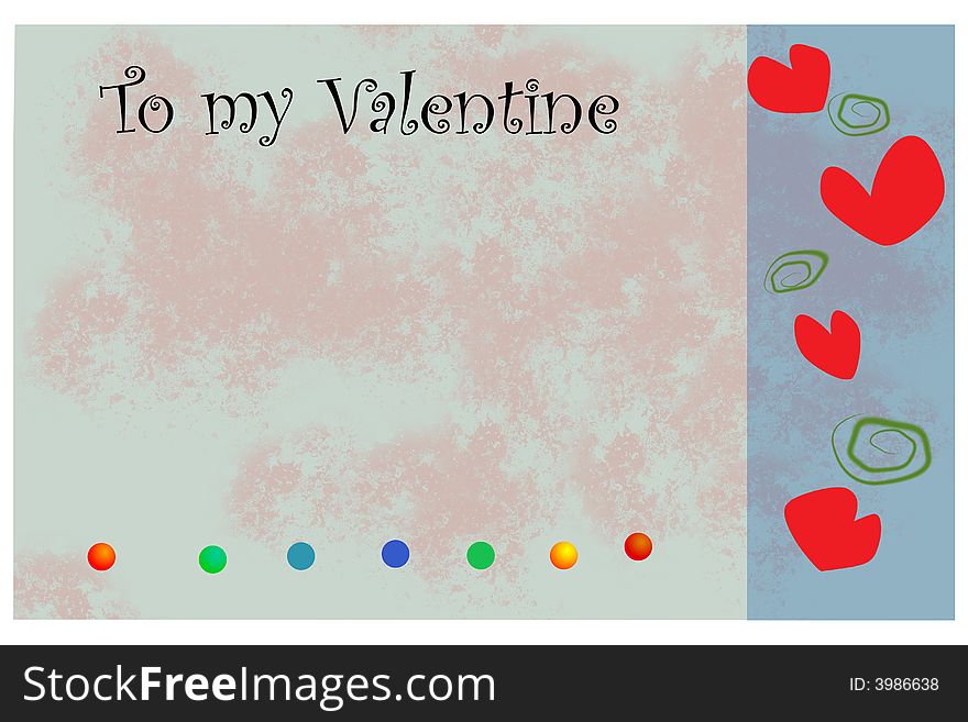 Valentine Greeting Card that will go with a gift. Valentine Greeting Card that will go with a gift