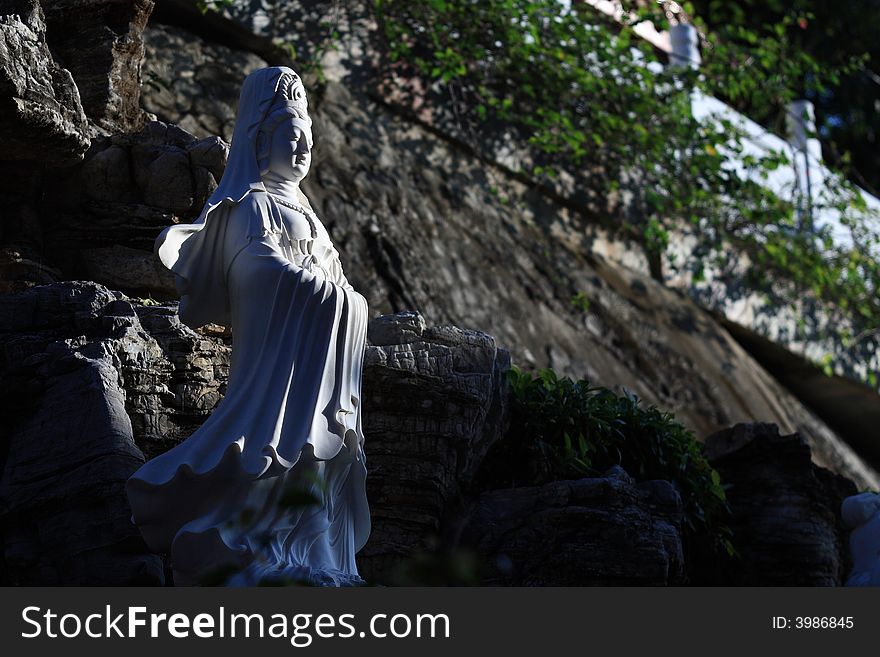 Buddhist statue in Hong Kong