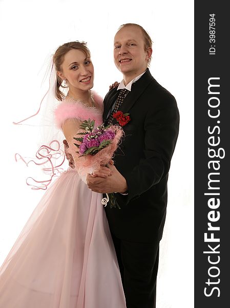 The Fiancee And Bridegroom At A Wedding