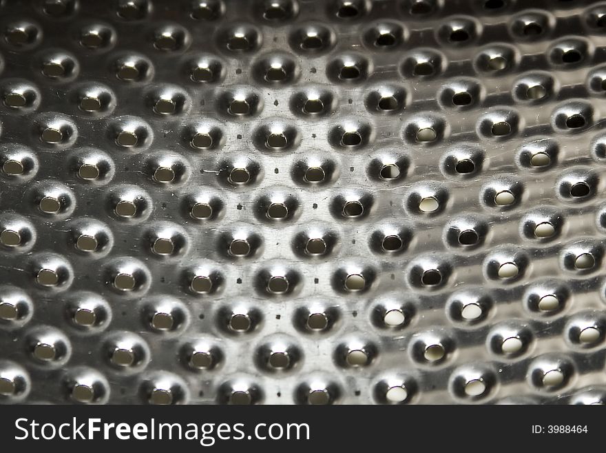 Abstract shine gray metallic grille. Abstract shine gray metallic grille