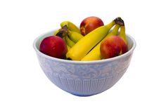 Bowl Of Bananas And Nectarines Royalty Free Stock Image Bowl Of Bananas And Nectarines Royalty Free Stock Image