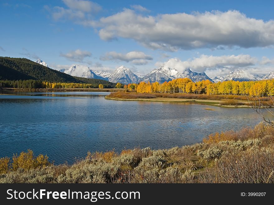 The OxBow bend in the Snake River, Grand Teton National Park, Wyoming.