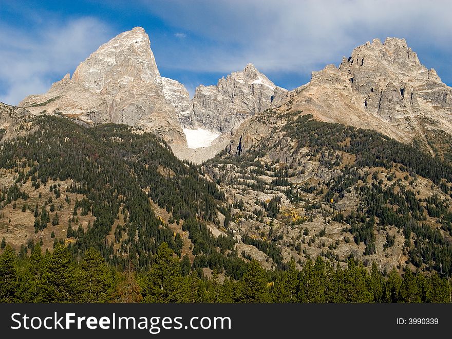 The majestic Teton Mountains, Jackson, Wyoming.