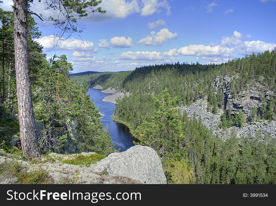 Panorama of beautiful forest, Karelia, Northen Russia. Panorama of beautiful forest, Karelia, Northen Russia