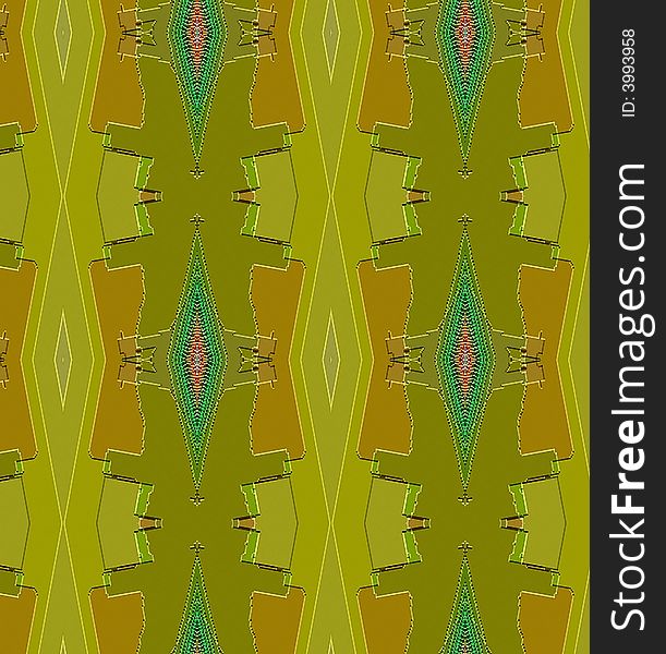 An abstract design in rich shades of green and brown. An abstract design in rich shades of green and brown.