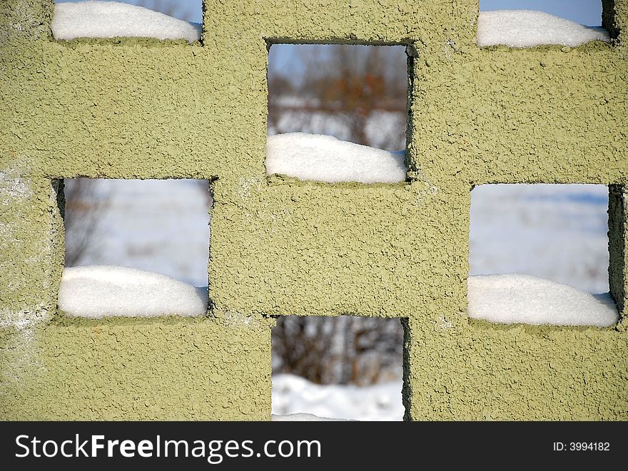 Fragment Of A Brick Wall