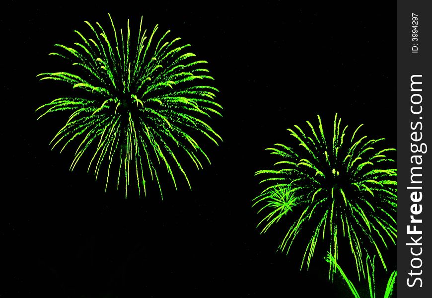 Fireworks background, celebration in Nice, France