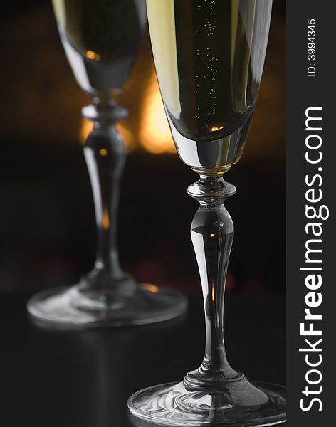 Shallow focus vertical view of 2 glasses of champagne by the fire.
Suitable for quiet getaways, Valentines Day, Christmas holidays and others. Shallow focus vertical view of 2 glasses of champagne by the fire.
Suitable for quiet getaways, Valentines Day, Christmas holidays and others.