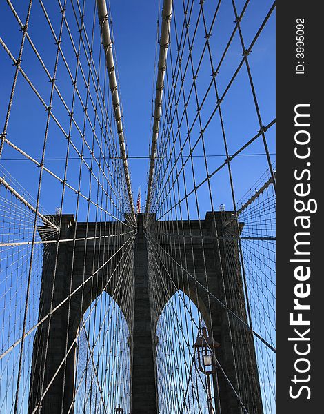 The Brooklyn Bridge, New York City.