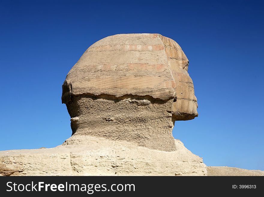 The Great Sphinx of Giza near Cairo, Egypt.