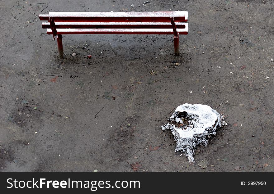 Winter Bench.