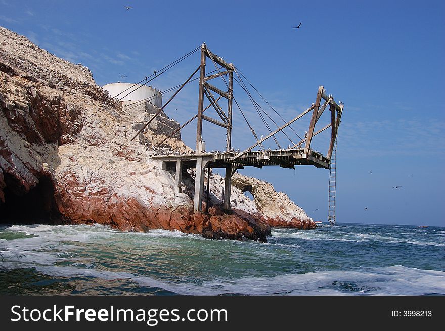 Abandoned port in Peru, Paracas National Park