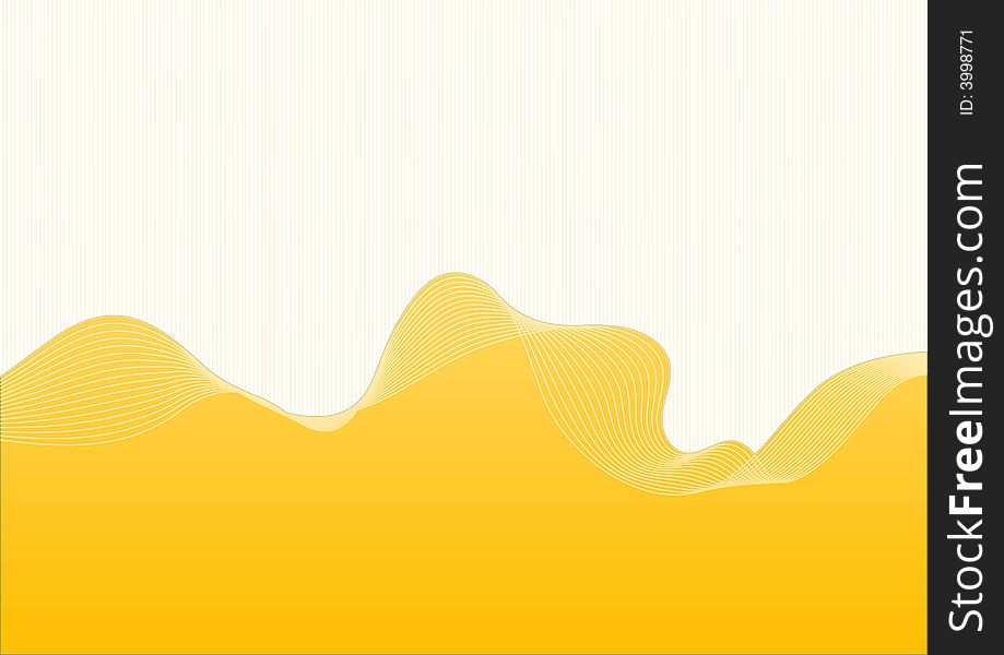 Vector yellow background with lines