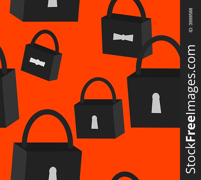 Seamless vector wallpaper with locks. Seamless vector wallpaper with locks