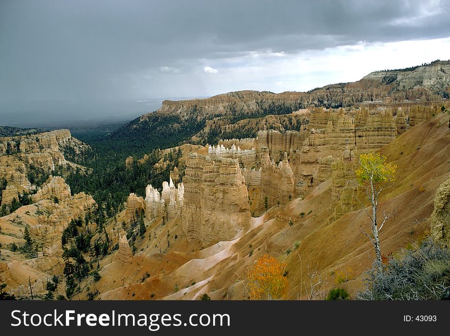 Storm clouds over Bryce Canyon. Storm clouds over Bryce Canyon