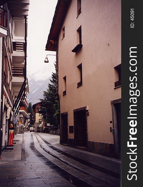 Typical Village of Val d'Aosta region, Italy. Typical Village of Val d'Aosta region, Italy