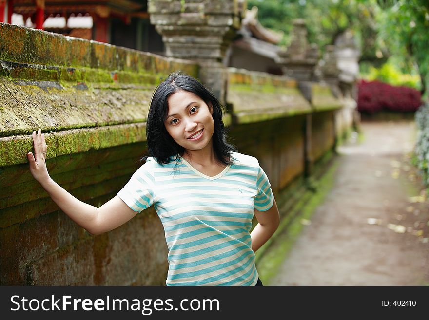 Attractive asian woman shot with shallow DOF. Attractive asian woman shot with shallow DOF