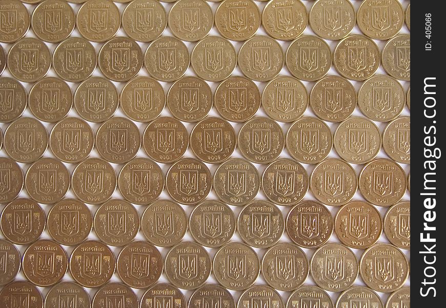 Mosaic of coins. Mosaic of coins