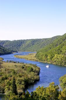 River Landscape Stock Photo