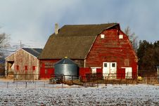 Rustic Red Barn Stock Images