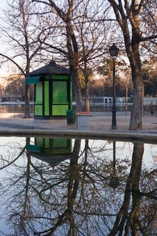 Reflections In Retiro Park Royalty Free Stock Photo Reflections In Retiro Park Royalty Free Stock Photo