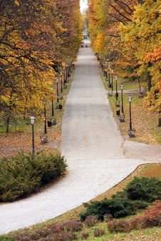 Path In Park Royalty Free Stock Photography Path In Park Royalty Free Stock Photography