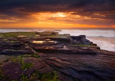 Sunrise On Pacific Ocean Royalty Free Stock Photography Sunrise On Pacific Ocean Royalty Free Stock Photography