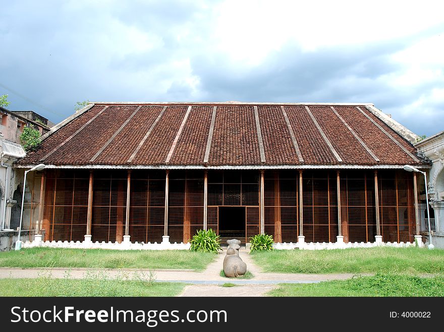A ancient house in south india. A ancient house in south india