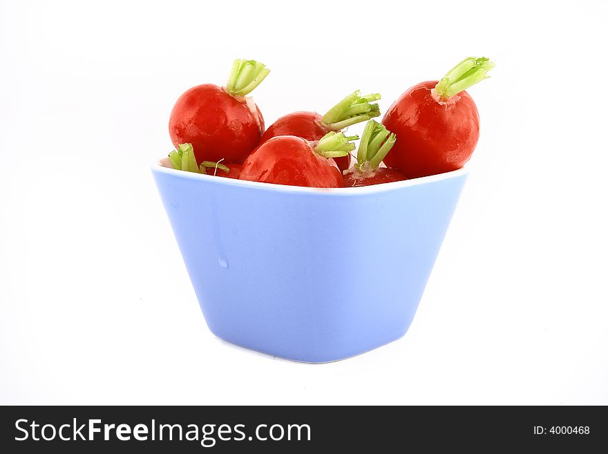 Bunch of radishes red vegetables