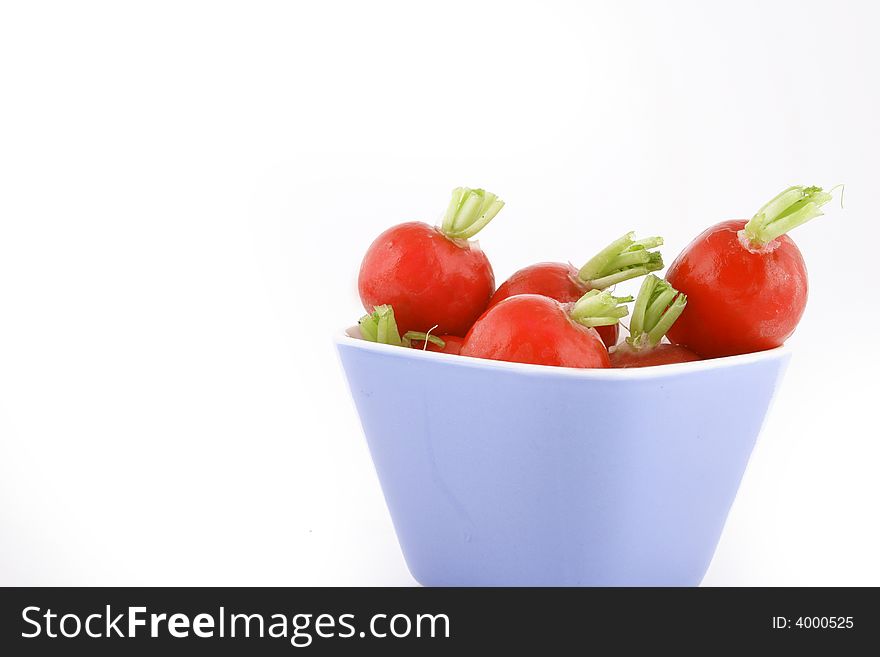 Bunch of radishes red vegetables