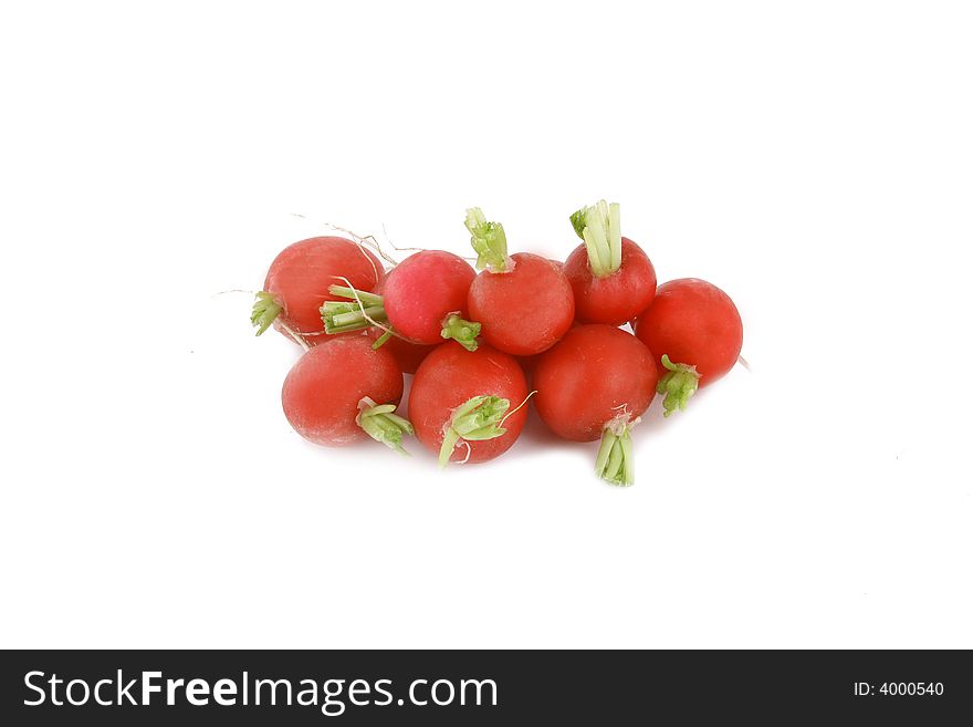 Bunch of radishes red vegetables
