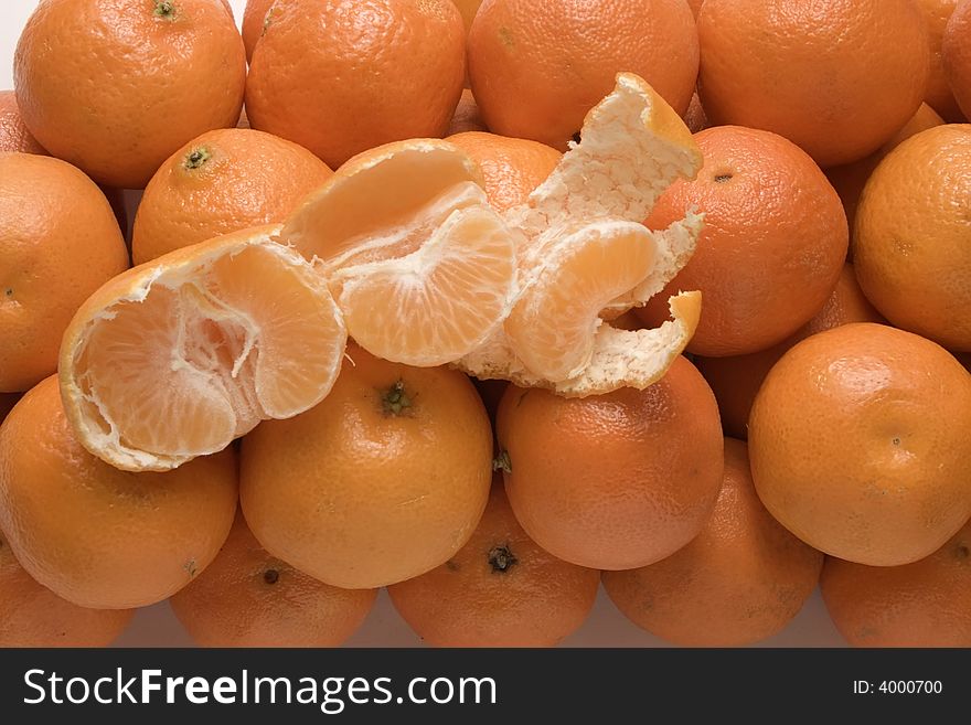 Orange background from tangerine fruits. Orange background from tangerine fruits