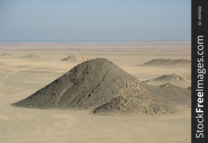 Dry desert in red sea region, Arabian sand, Egypt, Africa