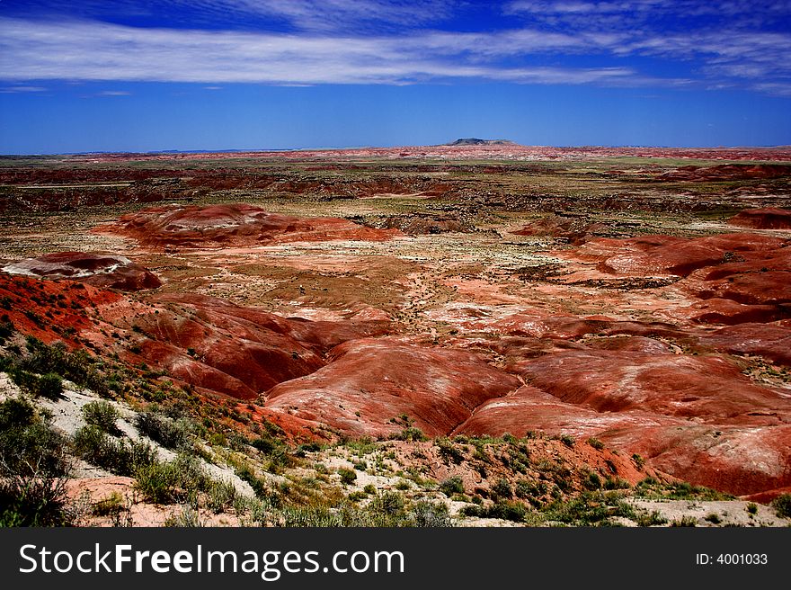 Desert landscape of an American canyon. Desert landscape of an American canyon