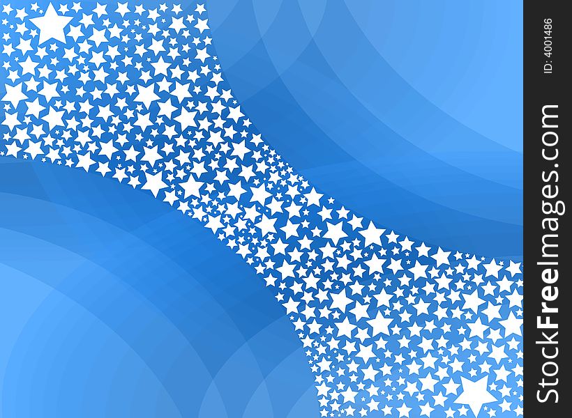 A blue background with stars. A blue background with stars