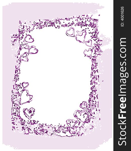 Abstract vector valentine background with hearts. Abstract vector valentine background with hearts