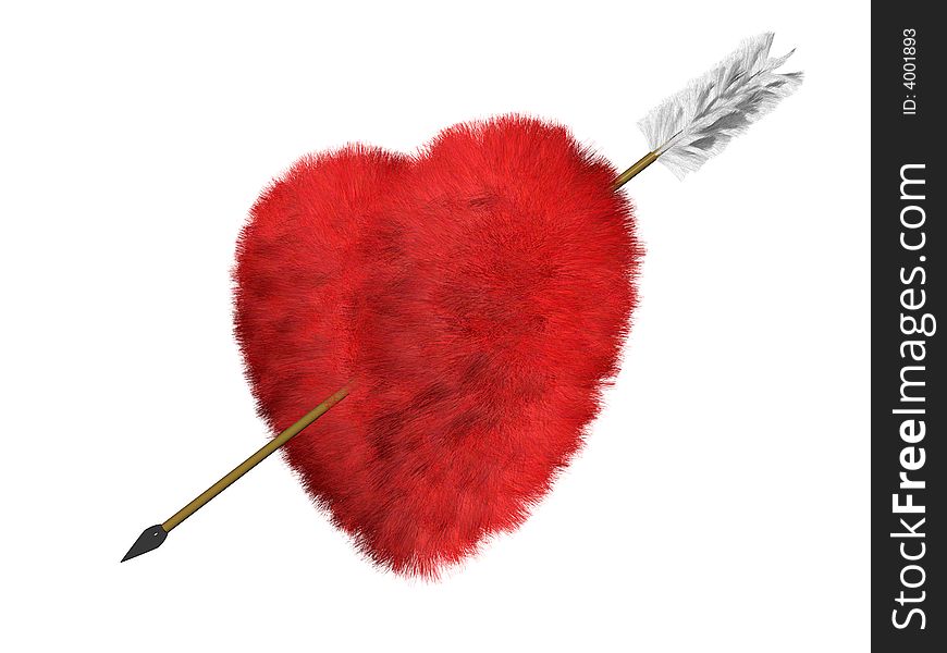 Fur Heart is a Target of Amour Arrow