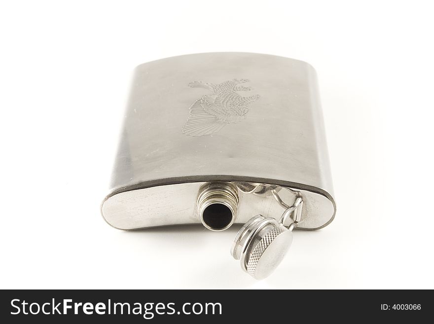 Flask for cognac and whisky from stainless steel