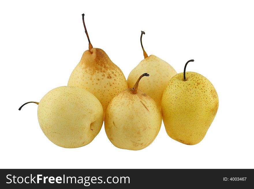Yellow Chinese pears (with path). Yellow Chinese pears (with path)