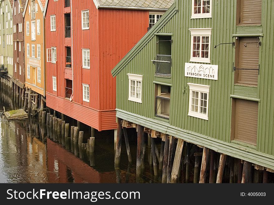 Trondheim the historical city. Is situated on Nidelva river in Norway. Trondheim the historical city. Is situated on Nidelva river in Norway.