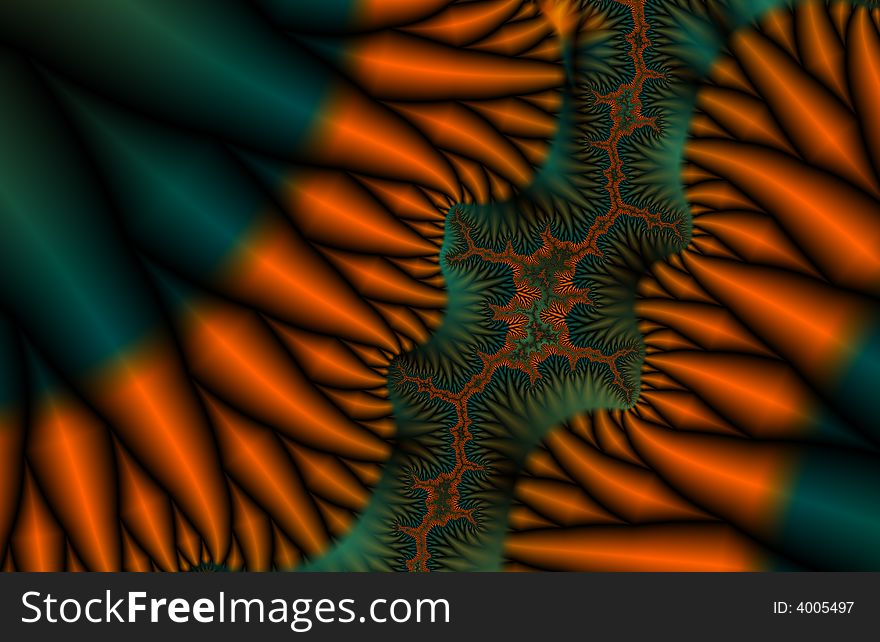 Close Up Hairs fractal generated background image