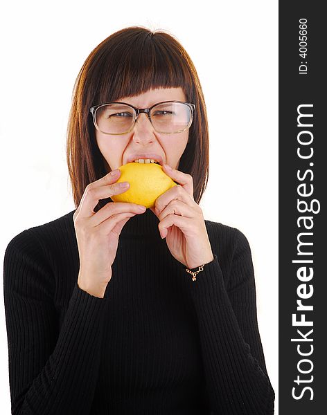 Woman And Lemon 2