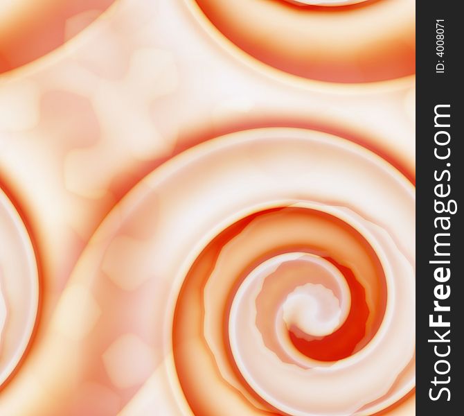 Abstract Background Peachy Swirl Design