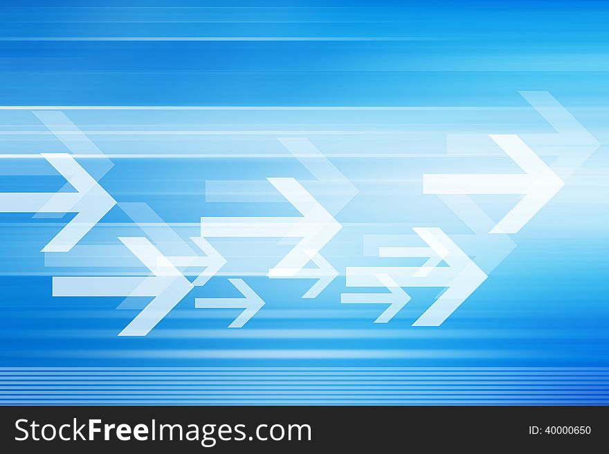 Abstract Futuristic Background With Arrows